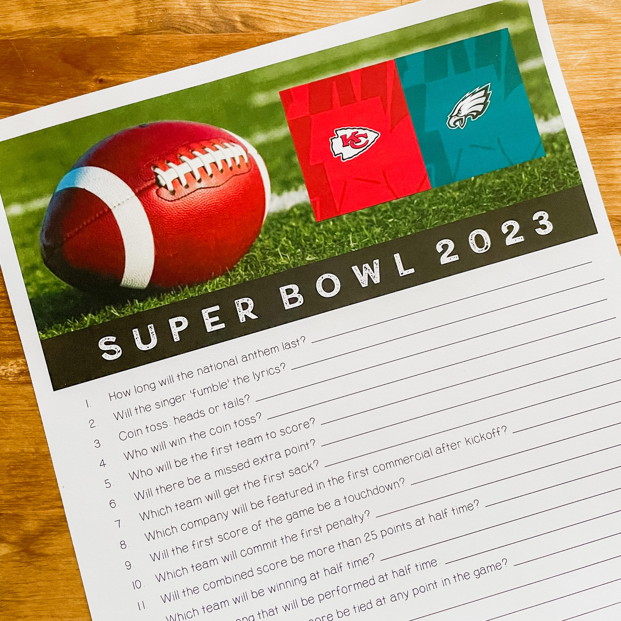 Plan your Super Bowl Party + Free Download! 